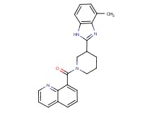 8-{[3-(4-methyl-1H-benzimidazol-2-yl)-1-piperidinyl]carbonyl}quinoline