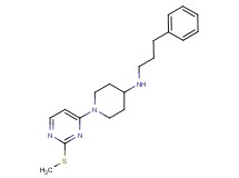 1-[2-(methylthio)pyrimidin-4-yl]-N-(3-phenylpropyl)piperidin-4-amine