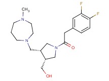 {(3R*,4R*)-1-[(3,4-difluorophenyl)acetyl]-4-[(4-methyl-1,4-diazepan-1-yl)methyl]pyrrolidin-3-yl}methanol