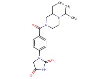1-{4-[(3-ethyl-4-isopropyl-1-piperazinyl)carbonyl]phenyl}-2,4-imidazolidinedione