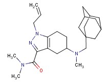 5-[(1-adamantylmethyl)(methyl)amino]-1-allyl-N,N-dimethyl-4,5,6,7-tetrahydro-1H-indazole-3-carboxamide