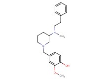 2-methoxy-4-({3-[methyl(2-phenylethyl)amino]-1-piperidinyl}methyl)phenol