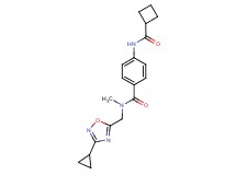 4-[(cyclobutylcarbonyl)amino]-N-[(3-cyclopropyl-1,2,4-oxadiazol-5-yl)methyl]-N-methylbenzamide
