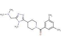 ({5-[1-(3,5-dimethylbenzoyl)piperidin-4-yl]-4-methyl-4H-1,2,4-triazol-3-yl}methyl)dimethylamine