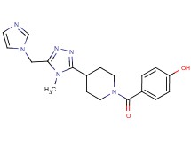4-({4-[5-(1H-imidazol-1-ylmethyl)-4-methyl-4H-1,2,4-triazol-3-yl]piperidin-1-yl}carbonyl)phenol