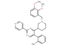 4-[1-(2,3-dimethoxybenzyl)-3-piperidinyl]-5-(2-methylphenyl)-2-(4-pyridinyl)pyrimidine