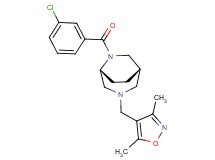 (1S*,5R*)-6-(3-chlorobenzoyl)-3-[(3,5-dimethyl-4-isoxazolyl)methyl]-3,6-diazabicyclo[3.2.2]nonane