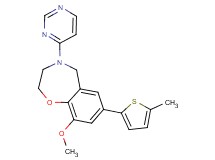 9-methoxy-7-(5-methyl-2-thienyl)-4-pyrimidin-4-yl-2,3,4,5-tetrahydro-1,4-benzoxazepine