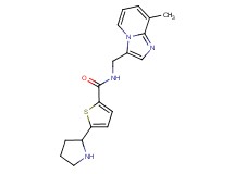 N-[(8-methylimidazo[1,2-a]pyridin-3-yl)methyl]-5-pyrrolidin-2-ylthiophene-2-carboxamide