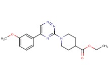 ethyl 1-[5-(3-methoxyphenyl)-1,2,4-triazin-3-yl]-4-piperidinecarboxylate