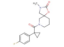 7-{[1-(4-fluorophenyl)cyclopropyl]carbonyl}-3-methyl-1-oxa-3,7-diazaspiro[4.5]decan-2-one