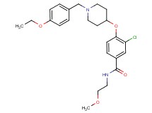 3-chloro-4-{[1-(4-ethoxybenzyl)-4-piperidinyl]oxy}-N-(2-methoxyethyl)benzamide