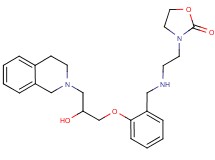 3-[2-({2-[3-(3,4-dihydro-2(1H)-isoquinolinyl)-2-hydroxypropoxy]benzyl}amino)ethyl]-1,3-oxazolidin-2-one