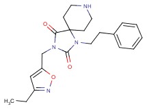 3-[(3-ethyl-5-isoxazolyl)methyl]-1-(2-phenylethyl)-1,3,8-triazaspiro[4.5]decane-2,4-dione hydrochloride