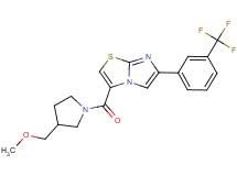 3-{[3-(methoxymethyl)-1-pyrrolidinyl]carbonyl}-6-[3-(trifluoromethyl)phenyl]imidazo[2,1-b][1,3]thiazole
