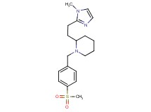 2-[2-(1-methyl-1H-imidazol-2-yl)ethyl]-1-[4-(methylsulfonyl)benzyl]piperidine