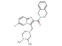 2-({6-chloro-3-[(3,4-dimethyl-1-piperazinyl)methyl]imidazo[1,2-a]pyridin-2-yl}carbonyl)-1,2,3,4-tetrahydroisoquinoline