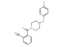 2-{[4-(4-chlorophenoxy)-1-piperidinyl]carbonyl}benzonitrile