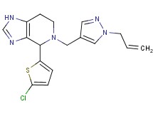5-[(1-allyl-1H-pyrazol-4-yl)methyl]-4-(5-chloro-2-thienyl)-4,5,6,7-tetrahydro-1H-imidazo[4,5-c]pyridine