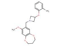1-[(8-methoxy-3,4-dihydro-2H-1,5-benzodioxepin-7-yl)methyl]-3-(2-methylphenoxy)azetidine