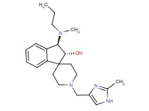 (2R*,3R*)-1'-[(2-methyl-1H-imidazol-4-yl)methyl]-3-[methyl(propyl)amino]-2,3-dihydrospiro[indene-1,4'-piperidin]-2-ol