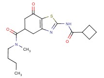 N-butyl-2-[(cyclobutylcarbonyl)amino]-N-methyl-7-oxo-4,5,6,7-tetrahydro-1,3-benzothiazole-5-carboxamide