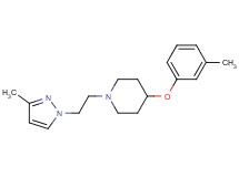 4-(3-methylphenoxy)-1-[2-(3-methyl-1H-pyrazol-1-yl)ethyl]piperidine trifluoroacetate