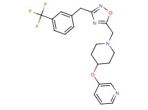 3-{[1-({3-[3-(trifluoromethyl)benzyl]-1,2,4-oxadiazol-5-yl}methyl)-4-piperidinyl]oxy}pyridine