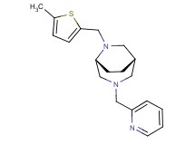 (1S*,5R*)-6-[(5-methyl-2-thienyl)methyl]-3-(2-pyridinylmethyl)-3,6-diazabicyclo[3.2.2]nonane