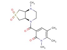 1,5,6-trimethyl-3-{[(4aS*,7aR*)-4-methyl-6,6-dioxidohexahydrothieno[3,4-b]pyrazin-1(2H)-yl]carbonyl}-2(1H)-pyridinone