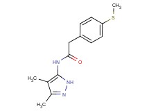 N-(3,4-dimethyl-1H-pyrazol-5-yl)-2-[4-(methylthio)phenyl]acetamide