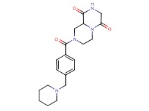 8-[4-(piperidin-1-ylmethyl)benzoyl]tetrahydro-2H-pyrazino[1,2-a]pyrazine-1,4(3H,6H)-dione