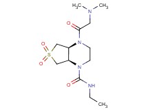 (4aS*,7aR*)-4-(N,N-dimethylglycyl)-N-ethylhexahydrothieno[3,4-b]pyrazine-1(2H)-carboxamide 6,6-dioxide
