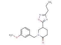 1-(3-methoxybenzyl)-5-(3-propyl-1,2,4-oxadiazol-5-yl)-2-piperidinone