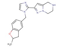 2-{1-[(2-methyl-2,3-dihydro-1-benzofuran-5-yl)methyl]-1H-imidazol-2-yl}-4,5,6,7-tetrahydropyrazolo[1,5-a]pyrazine dihydrochloride