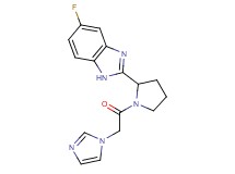 5-fluoro-2-[1-(1H-imidazol-1-ylacetyl)-2-pyrrolidinyl]-1H-benzimidazole