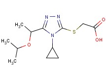 {[4-cyclopropyl-5-(1-isopropoxyethyl)-4H-1,2,4-triazol-3-yl]thio}acetic acid
