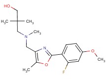 3-[{[2-(2-fluoro-4-methoxyphenyl)-5-methyl-1,3-oxazol-4-yl]methyl}(methyl)amino]-2,2-dimethylpropan-1-ol