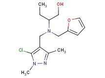 2-[[(5-chloro-1,3-dimethyl-1H-pyrazol-4-yl)methyl](2-furylmethyl)amino]butan-1-ol