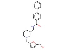 N-[(1-{[5-(hydroxymethyl)-2-furyl]methyl}-3-piperidinyl)methyl]-4-biphenylcarboxamide