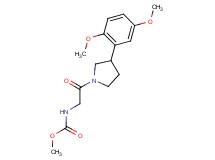 methyl {2-[3-(2,5-dimethoxyphenyl)-1-pyrrolidinyl]-2-oxoethyl}carbamate