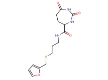 N-{3-[(2-furylmethyl)thio]propyl}-2,7-dioxo-1,3-diazepane-4-carboxamide