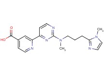 2-(2-{methyl[3-(1-methyl-1H-imidazol-2-yl)propyl]amino}pyrimidin-4-yl)isonicotinic acid