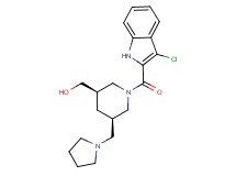 [(3R*,5R*)-1-[(3-chloro-1H-indol-2-yl)carbonyl]-5-(pyrrolidin-1-ylmethyl)piperidin-3-yl]methanol