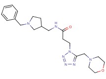N-[(1-benzyl-3-pyrrolidinyl)methyl]-3-[5-(4-morpholinylmethyl)-1H-tetrazol-1-yl]propanamide