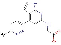 N-[4-(6-methylpyridazin-3-yl)-1H-pyrrolo[2,3-b]pyridin-6-yl]glycine