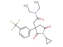 2-{1-cyclopropyl-2,5-dioxo-3-[3-(trifluoromethyl)phenyl]-3-pyrrolidinyl}-N,N-diethylacetamide