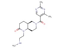 rel-(4aS,8aR)-6-[(2,4-dimethyl-5-pyrimidinyl)carbonyl]-1-[2-(methylamino)ethyl]octahydro-1,6-naphthyridin-2(1H)-one hydrochloride