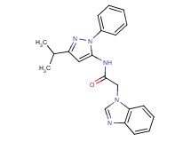 2-(1H-benzimidazol-1-yl)-N-(3-isopropyl-1-phenyl-1H-pyrazol-5-yl)acetamide trifluoroacetate