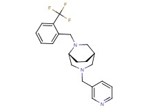 (1S*,5R*)-3-(pyridin-3-ylmethyl)-6-[2-(trifluoromethyl)benzyl]-3,6-diazabicyclo[3.2.2]nonane